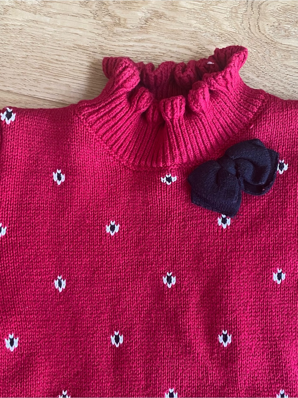 CYNTHIA ROWLEY RED KNIT DRESS - Picture 2 of 6